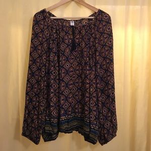 Boho geometrical blouse